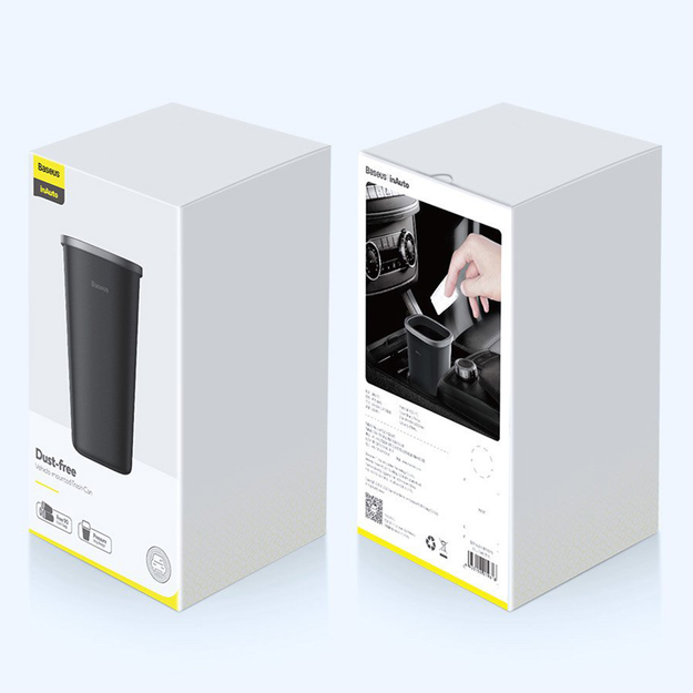 Автомобильный мусорный бак Baseus Dust-free Trash Can Black (CRLJT-A01) - изображение 9