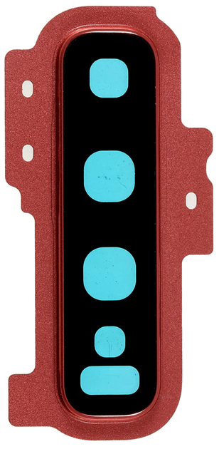 Стекло камеры Samsung G975 Galaxy S10+ с рамкой красного цвета Cardinal Red High Copy - Фото 1 Стекло камеры Samsung G975 Galaxy S10+ с рамкой красного цвета Cardinal Red High Copy - изображение 1