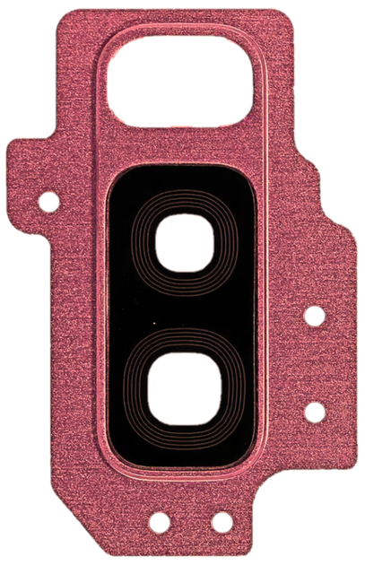 Стекло камеры Samsung G965 Galaxy S9+ с рамкой красного цвета Burgundy Red High Copy - Фото 1 Стекло камеры Samsung G965 Galaxy S9+ с рамкой красного цвета Burgundy Red High Copy - изображение 1
