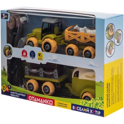 Игровой набор Otamanko Веселый хутор (трактор с двумя прицепами, лошадь и овцы) (8831) - изображение 3