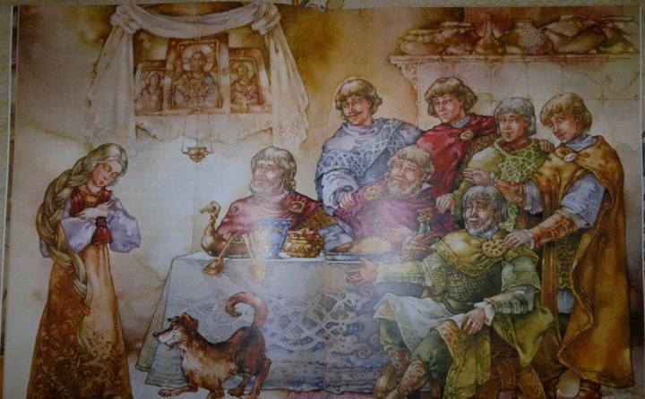 Сказка о мертвой царевне и семи богатырях. Пушкин Александр (978-617-7053-025) - Фото 7 Сказка о мертвой царевне и семи богатырях. Пушкин Александр (978-617-7053-025) - зображення 7