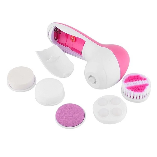 Универсальный массажер для лица и тела Massager 5in1 AE-8782 Розовый - изображение 4