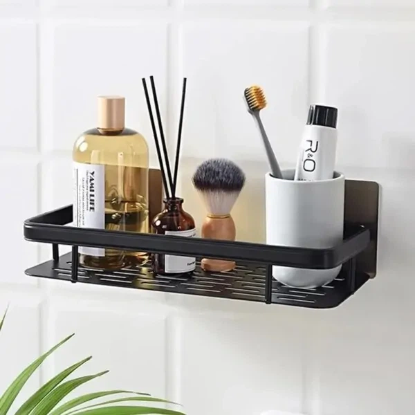 Подвесная металлическая полка для ванной комнаты Bathroom shelf Органайзер в ванную До 10 кг - изображение 2