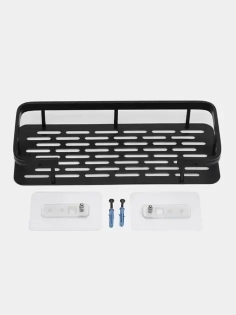 Подвесная металлическая полка для ванной комнаты Bathroom shelf Органайзер в ванную До 10 кг - изображение 5