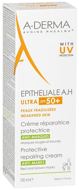 Krem z filtrem do twarzy A-Derma Epitheliale A.H Ultra SPF 50+ 100ml (3282770209419) - obraz 1