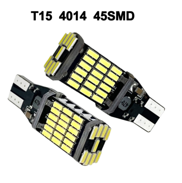 Светодиодная лампа LED T15 / W16W 4014 45 SMD CANBUS красный - Фото 7 Светодиодная лампа LED T15 / W16W 4014 45 SMD CANBUS красный - изображение 7