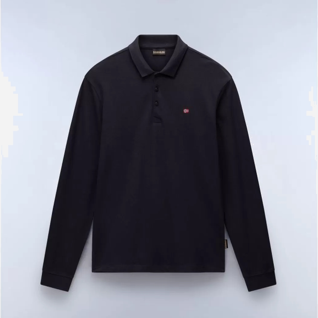 Koszulka polo męska z długim rękawem Napapijri Ealis Ls 1 NP0A4I8Q1761 XL Granatowa (195441902225) - obraz 4