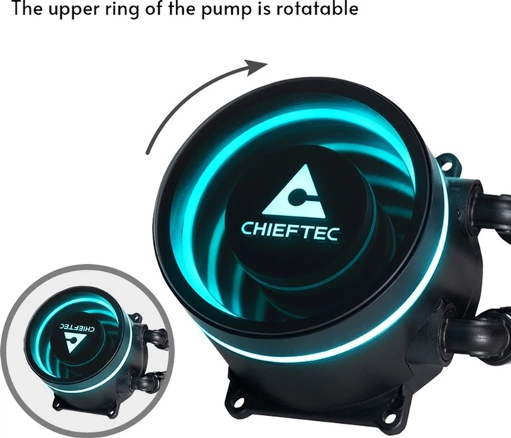 Система водяного охолодження Chieftec Iceberg 360 DARK (CLC-360-BLK) - зображення 9