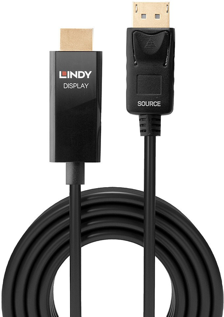 Kabel Lindy DisplayPort do HDMI 1 m Black (4002888409254) - obraz 2