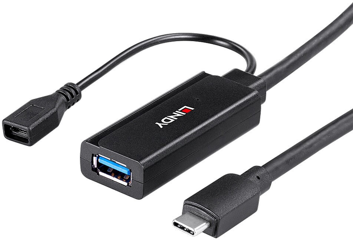 Kabel Lindy USB-C do USB-A 5 m (4002888433440) - obraz 3