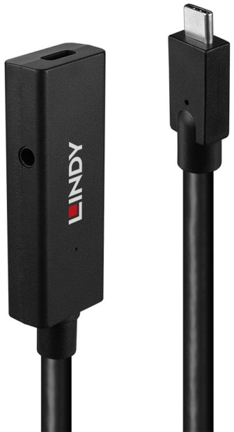 Кабель Lindy 24 pin USB-C to DC jack 3.5 мм 5 м (4002888433648) - зображення 1