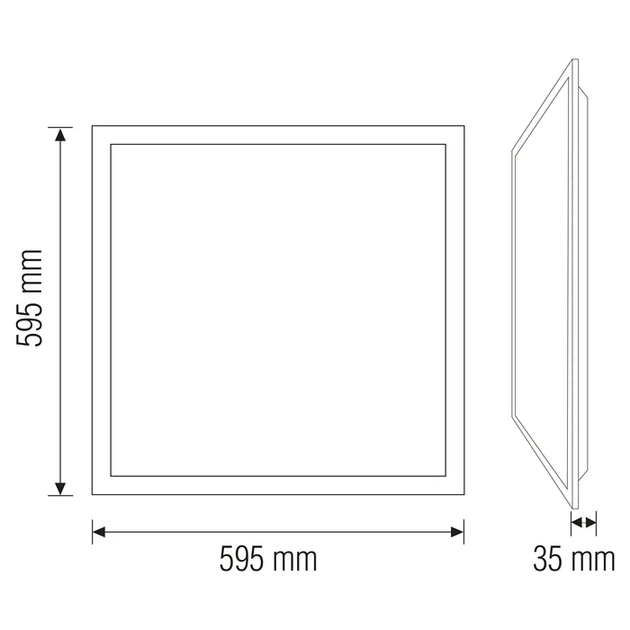 LED панель 45W Horoz Electric PLAZMA-45 6400K 595x595мм квадратный IP20 - изображение 5