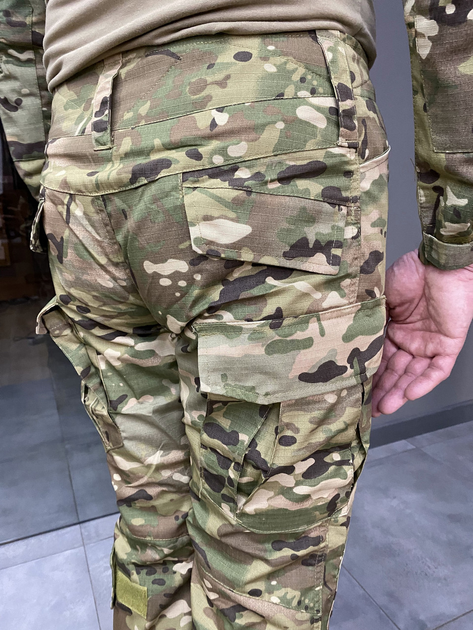 Штани тактичні Yakeda Combat, Мультикам, розмір 3XL, з пазами під наколінники, тактичні штани - зображення 2