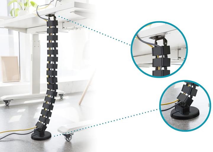 Кабельний органайзер Digitus flexible conduit Black (4016032463313) - зображення 9