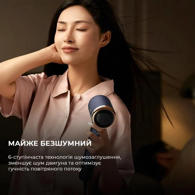 Фен для волосся Deerma Electric Hair Drier Ionic DEM-CF50W Navy Blue - зображення 9