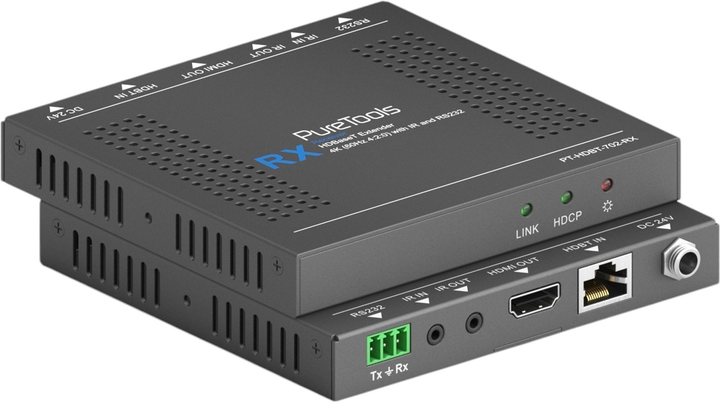 Відеоприймач PureLink PT-HDBT-702-RX 4K HDMI HDBaseT with PoH - зображення 3