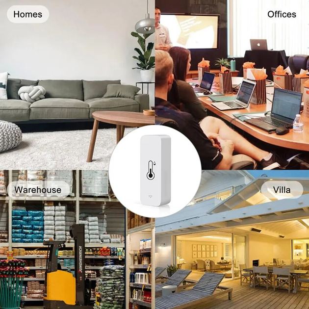 Умный Датчик температуры и влажности BTH01 | SmartHome, Bluetooth | For SmartLife APP (iOS, Android) | White - изображение 6