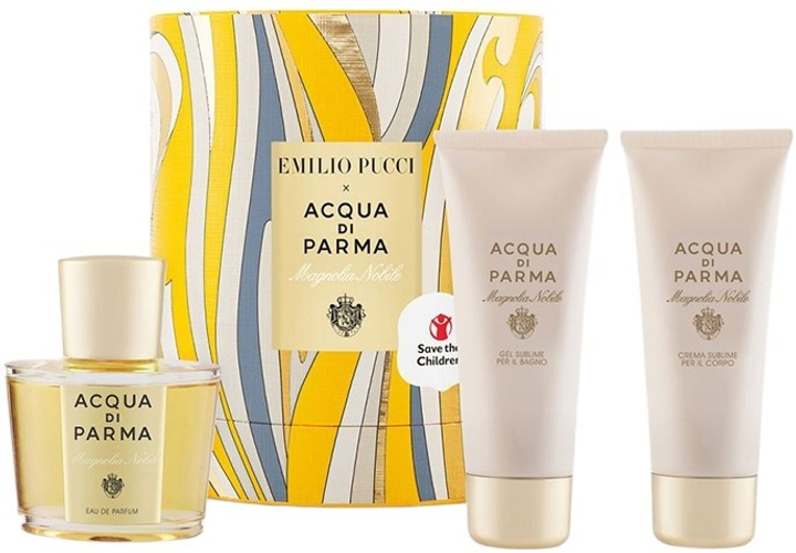 Zestaw damski Acqua Di Parma Magnolia Nobile Woda perfumowana 100 ml + Żel pod prysznic 75 ml + Balsam do ciała 75 ml (8028713470547) - obraz 1