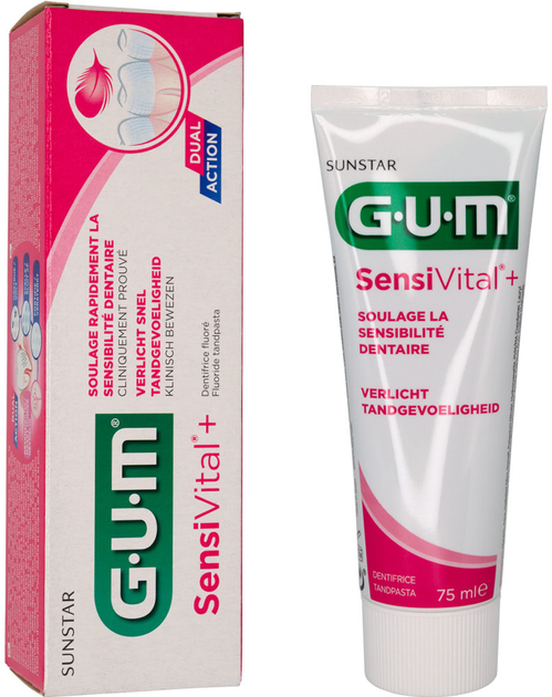 Зубная паста GUM Sensivital+ 75 мл (7630019902984) - изображение 1