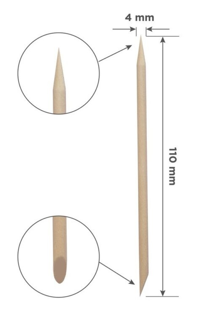 Pomarańczowe patyczki Staleks Pro Expert drewniane 110 mm 100 szt (4820241066971) - obraz 2