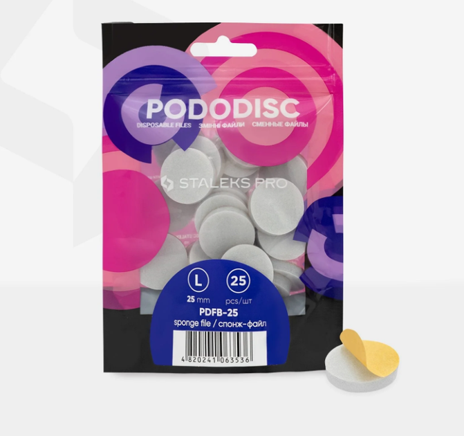 Wymienne pliki gąbki Staleks Pro Pododisc L Expert do pedicure dysku 25 szt (4820241063536) - obraz 4
