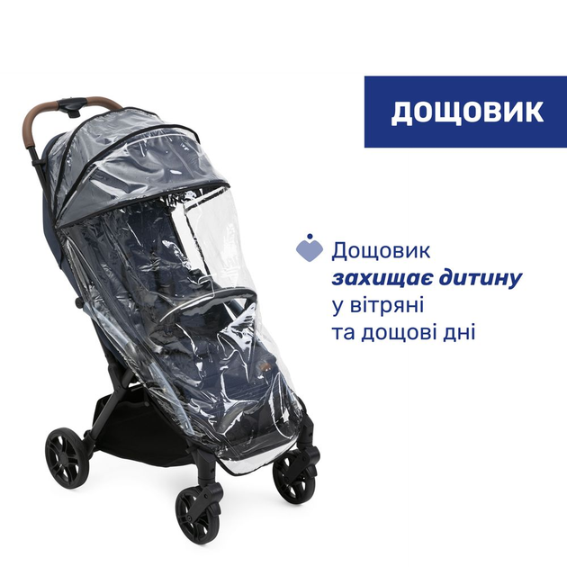 Коляска прогулочная Chicco Goody XPlus Stroller, синяя - изображение 5