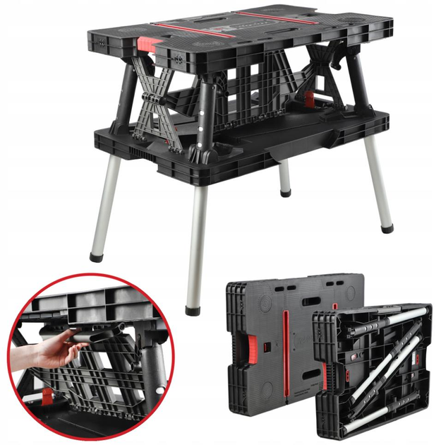 Keter Folding Work Table Pro 85 55 75.5 2 237005 ROZETKA Velka Shop