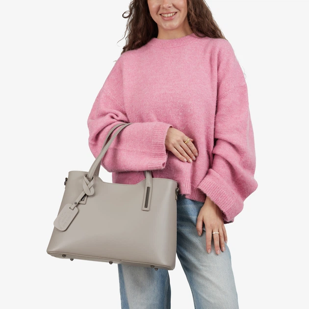 Сумка женская кожаная тоут большая Regina Notte Tote 8066 Капучино - изображение 2