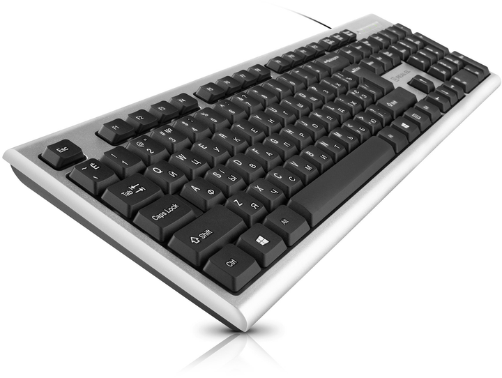 Клавиатура проводная Real-El 507 Standard USB Silver (EL123100046) - изображение 5