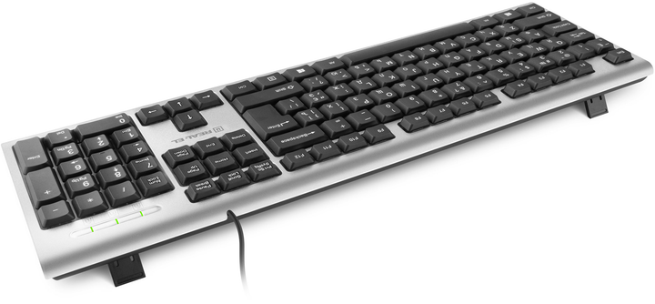Клавиатура проводная Real-El 507 Standard USB Silver (EL123100046) - изображение 6