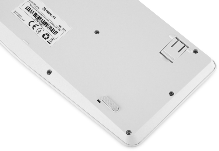 Клавіатура дротова Real-El RK-513 USB White (EL123100047) - зображення 6