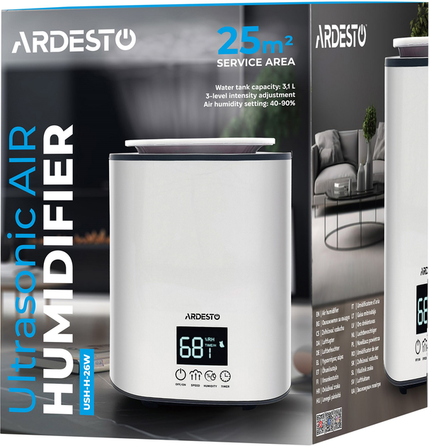 Зволожувач повітря ARDESTO USH-H-26W - зображення 16