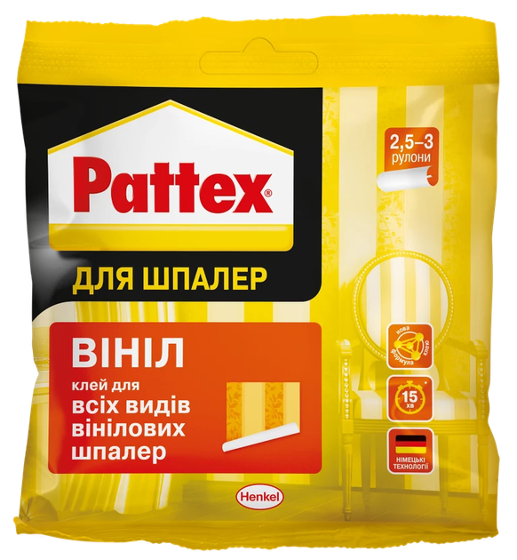 Клей для шпалер Pattex Вініл, 95 г - зображення 1