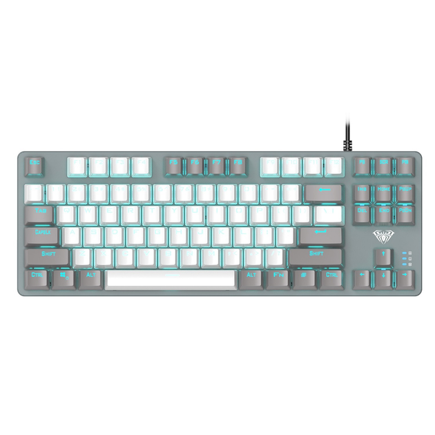 Клавиатура Aula Mechanical F3287/keycap KRGD серый, белый (469244) - изображение 1