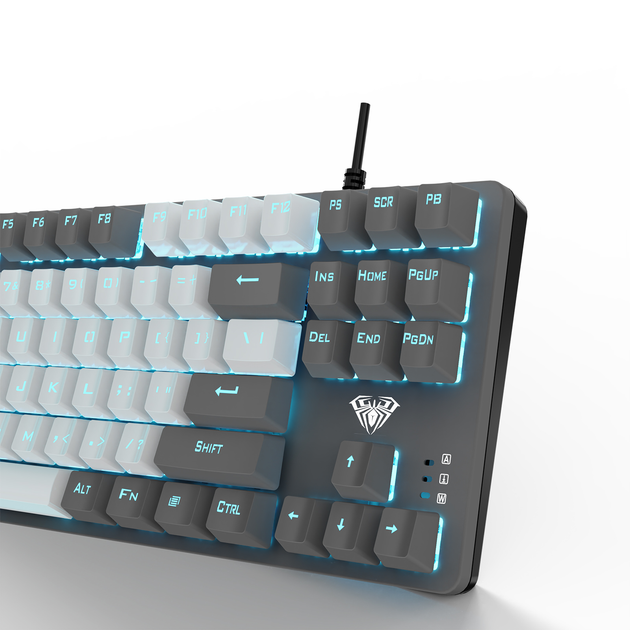 Клавиатура Aula Mechanical F3287/keycap KRGD серый, белый (469244) - изображение 5