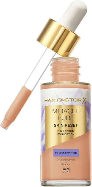 Тональний крем для обличчя Max Factor Miracle Pure Skin Reset 40-60 Light 30 мл (3616305711700) - зображення 1