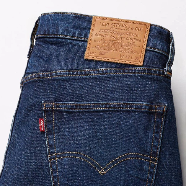 Джинси Slim Fit чоловічі Levi's 502 Taper 29507-1460 30-32 Темно