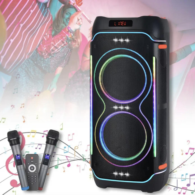 Bluetoothオーディオ Переносная Bluetooth колонка ZXX-5520, 100 Вт, мощная