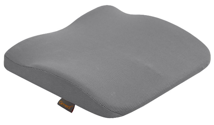 Бамбукова подушка для крісла Qmed Seat Back Cushion 2в1 37х34 см Сірий - Фото 1 Бамбукова подушка для крісла Qmed Seat Back Cushion 2в1 37х34 см Сірий - зображення 1