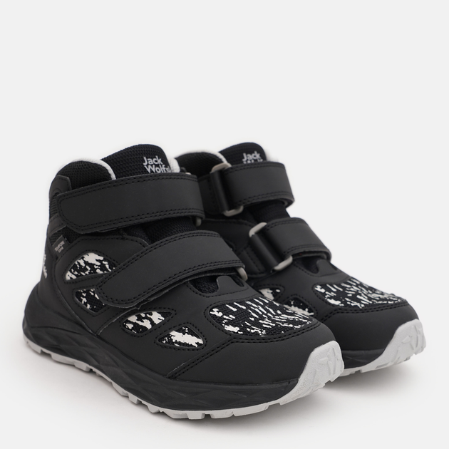 Детские демиезонные ботинки для мальчика Jack Wolfskin Woodland 2 Texapore Mid Vc K 4059841_6350 34 Темно-серые (4064886045551) 