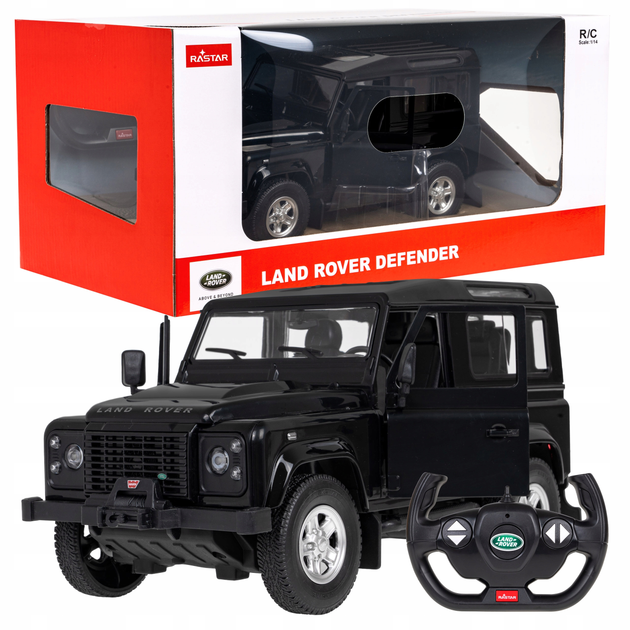 Машинка Rastar Land Rover Defender на радіокеруванні 1:14 Black (5903864956160) - зображення 1