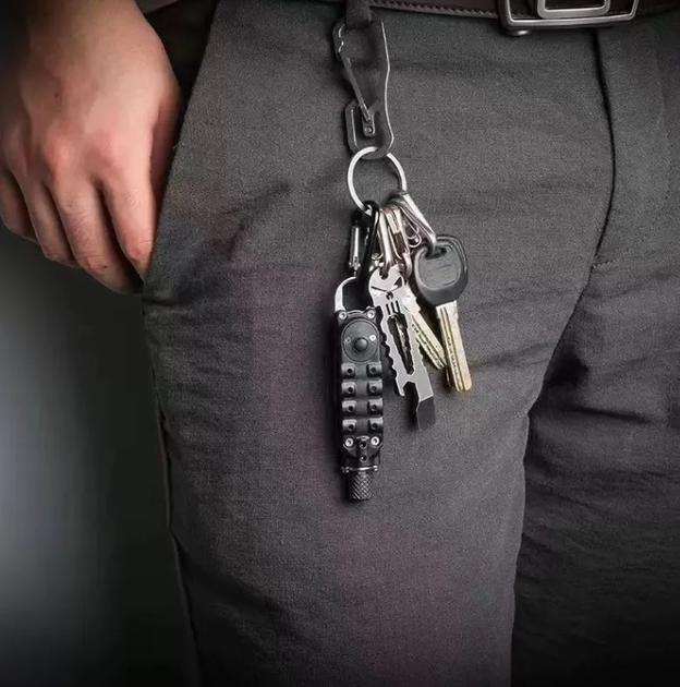 Мультитул - Брелок JB Tacticals 10 в 1 JB-10 Черный - изображение 3