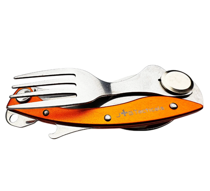 Мультитул JB Tacticals Tourist Essentials 4 в 1 Туристический Комплект Оранжевый - Фото 2 Мультитул JB Tacticals Tourist Essentials 4 в 1 Туристический Комплект Оранжевый - изображение 2