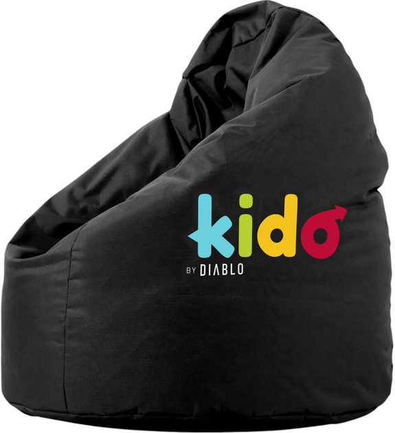 Дитячий пуф Diablo Chairs Kido чорний (5904405571293) - зображення 1