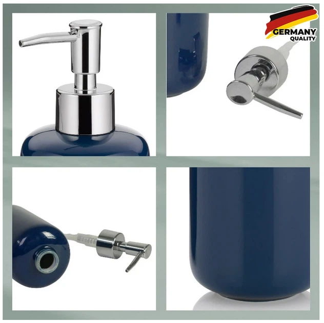 Dozownik do mydła Kela Isabella ceramiczny indygo (20510) 400 ml (4025457205101) - obraz 2