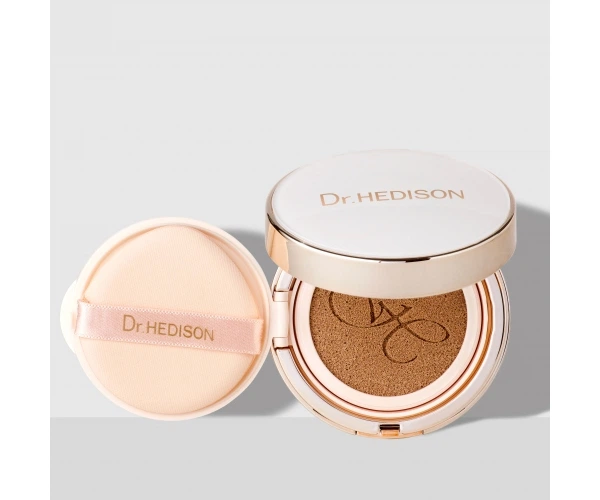 Професійний кушон зі SMART-пігментами Хедісон, що адаптується до теплого відтінку шкіри, Dr. HEDISON Miracle SPF 50/PA+++ , 15 г + 15 г (змінний блок) (12300002) - зображення 1