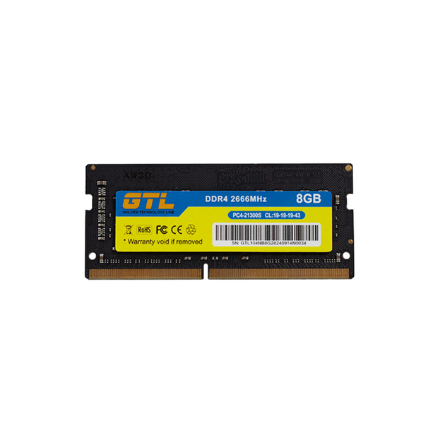 Память SO-DIMM, DDR4, 8Gb, 2666 MHz, GTL, 1.2V, CL19 (GTLSD8D426BK) - изображение 2
