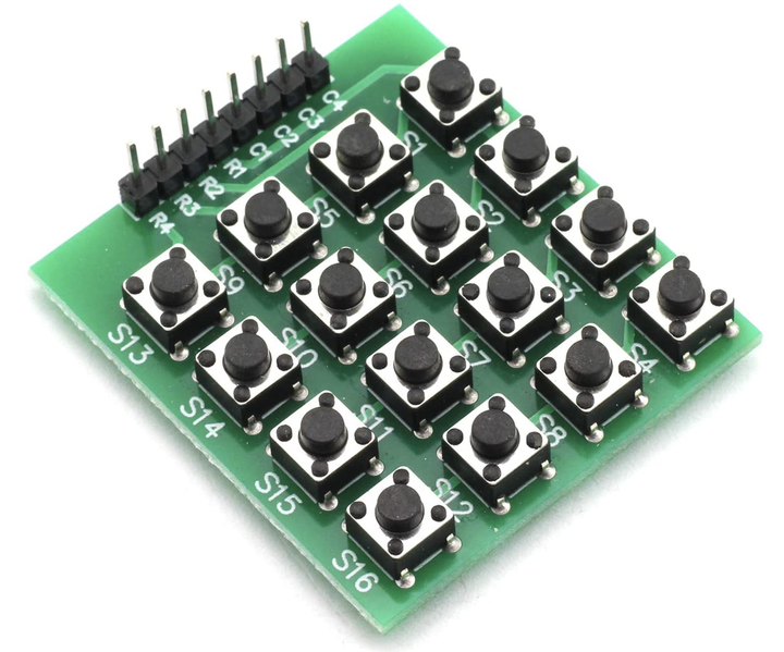 Матричная клавиатура 4х4 - 16 кнопок. Модуль Arduino - Фото 2 Матричная клавиатура 4х4 - 16 кнопок. Модуль Arduino - изображение 2