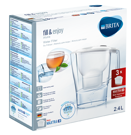 Фільтр глечик Brita Aluna Cool білий (глечик + 2 картриджа) - зображення 4