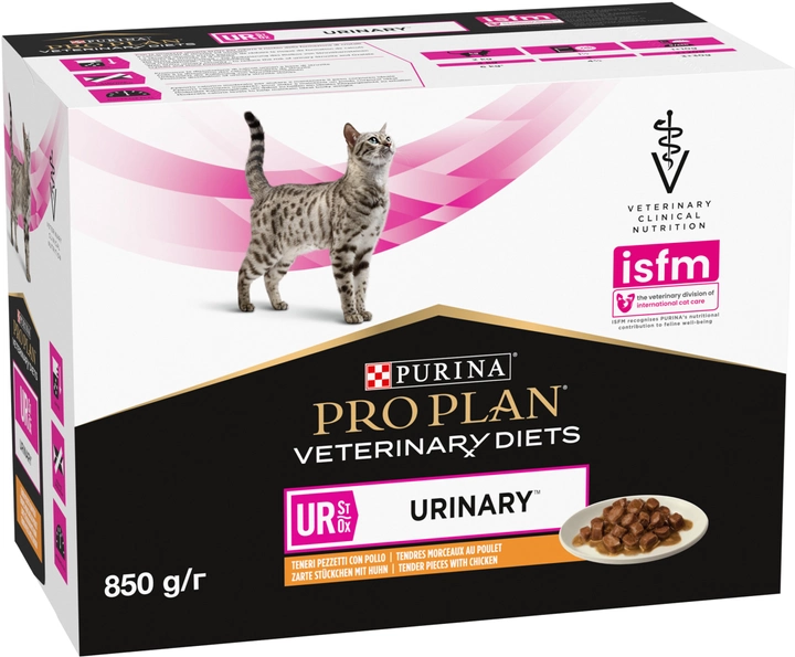Влажный лечебный корм Purina Pro Plan Veterinary Diets для котов при мочекаменной болезни с курицей 30шт*85г - Фото 4 Влажный лечебный корм Purina Pro Plan Veterinary Diets для котов при мочекаменной болезни с курицей 30шт*85г - изображение 4